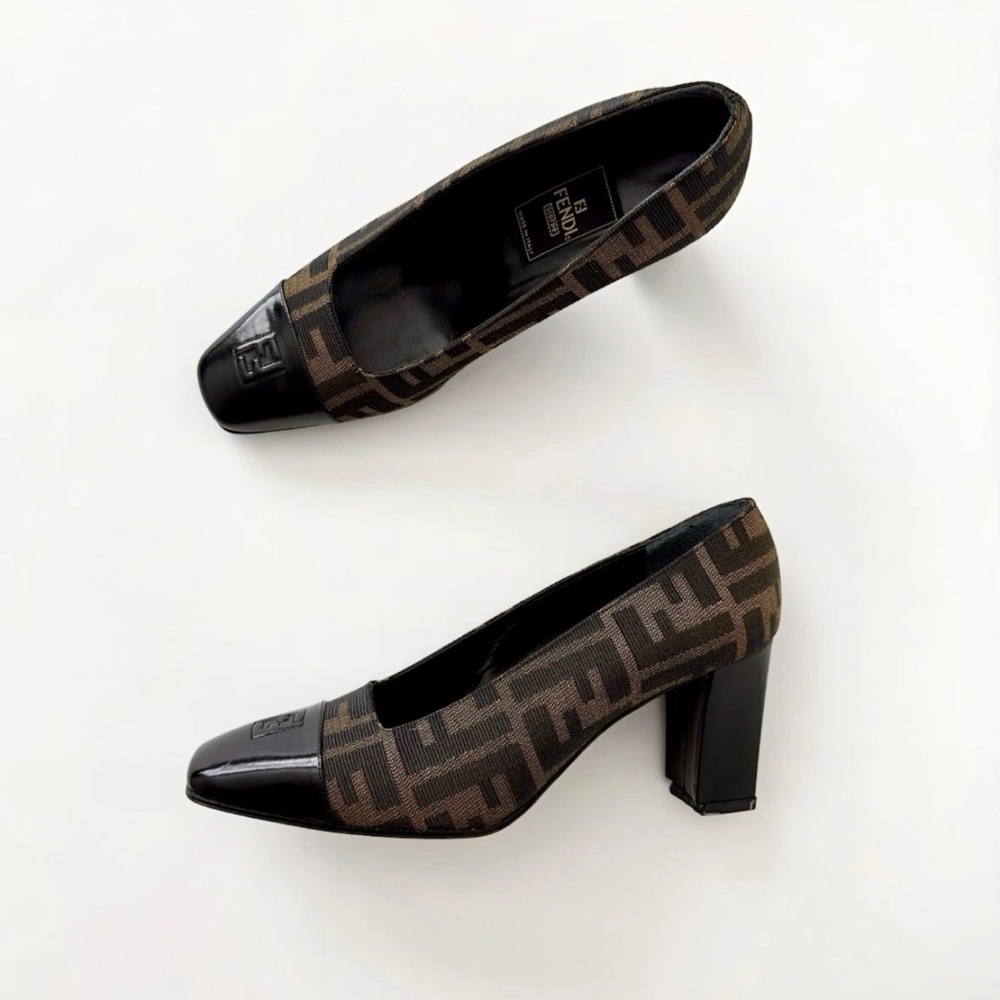 Fendi Zucca Heels